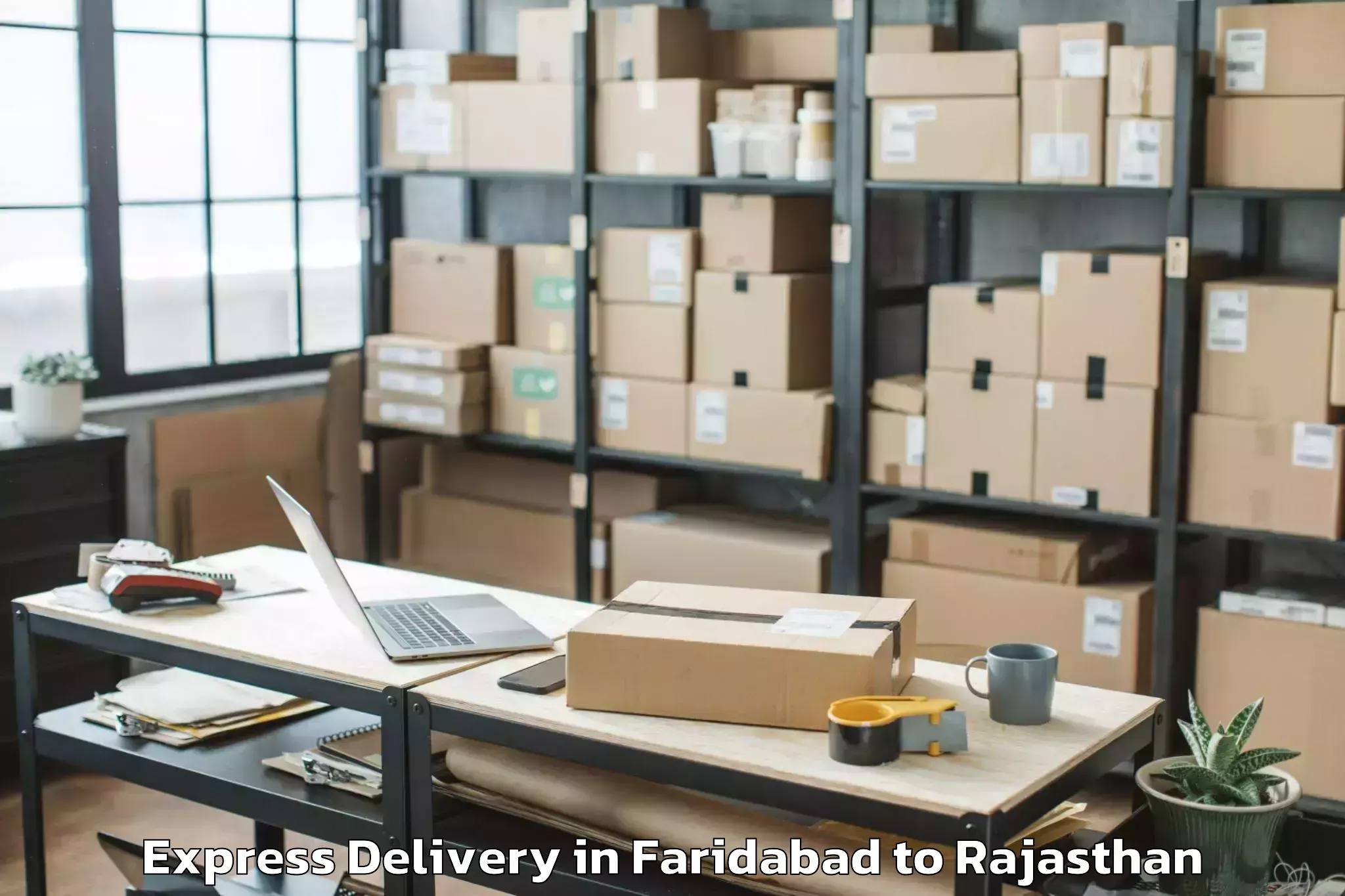 Faridabad to Losal Express Delivery